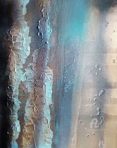 Peinture intitulée "Aqua" par Catherine Le Roux, Œuvre d'art originale, Acrylique