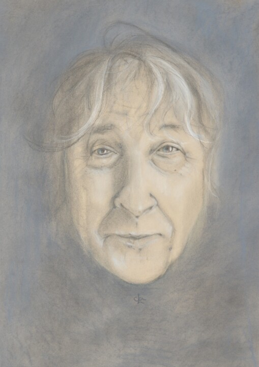 Drawing titled "ARNO" by Cla Portraits, Original Artwork, Charcoal