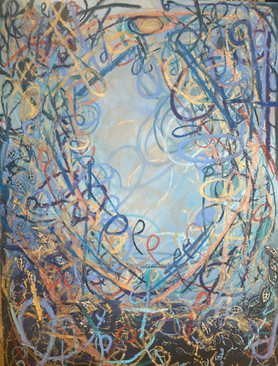 Painting titled "Symphony 3" by Clare Schouten, Original Artwork, Oil