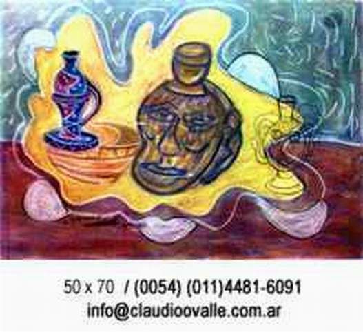 Schilderij getiteld ""TESOROS"" door Claudio Ovalle, Origineel Kunstwerk