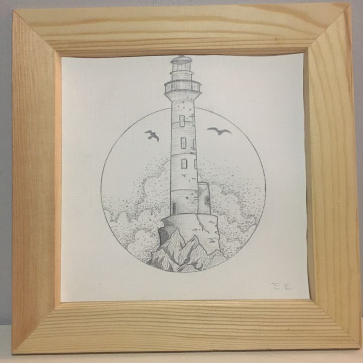 Le Phare Drawing By Clement Laforge Artmajeur