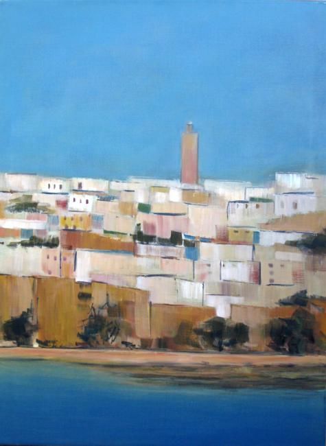 Peinture intitulée "RABAT" par Catherine Martel, Œuvre d'art originale