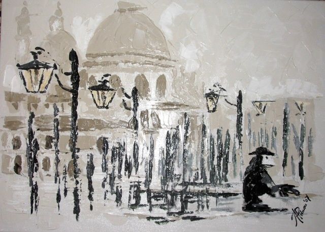 Картина под названием "atmosfere veneziane" - Paluan, Подлинное произведение искусства