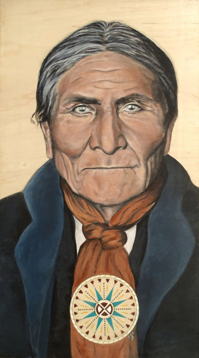 Peinture intitulée "Geronimo" par Constance Schroeder, Œuvre d'art originale, Acrylique