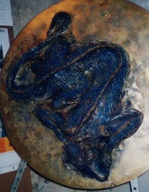 Sculpture intitulée "Komodo" par Corinne Le Drean, Œuvre d'art originale