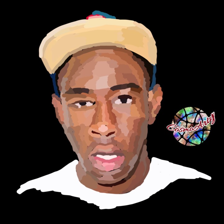 Painting titled "Tyler" by Cosmoarty, Original Artwork, Digital Painting