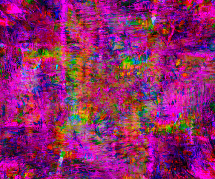 Arte digital titulada "Pink Spray" por Poul Erik Christensen, Obra de arte original, Trabajo Digital 2D Montado en Otro pane…