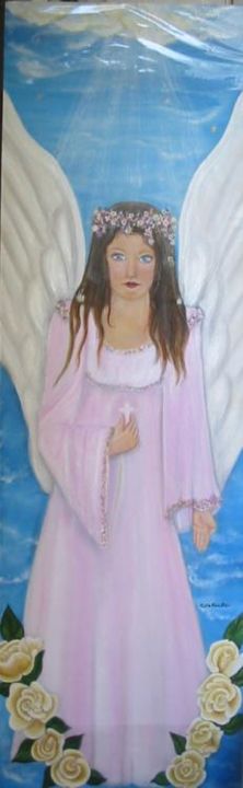 Pintura intitulada "Anjo" por Crisskoester, Obras de arte originais