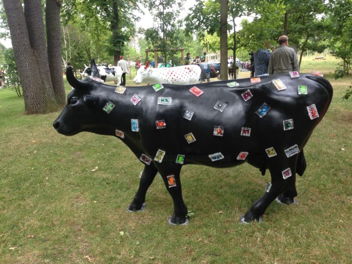 Diamonds Cow Skulptur Von Cristina Marques Artmajeur