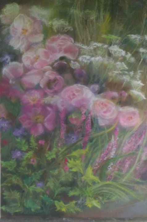 Schilderij getiteld "fleurs-c2.jpg" door Marie-Lise Courtel, Origineel Kunstwerk