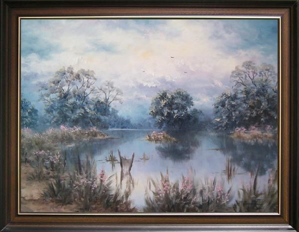 Painting titled "South Bohemia" by Dagmar Zemánková, Original Artwork