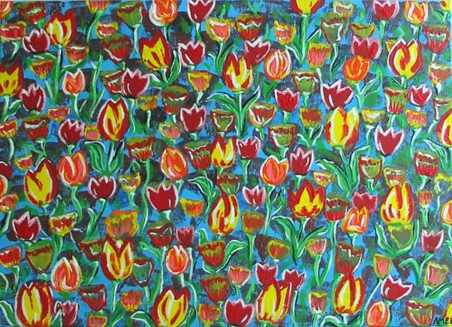 "tulipes" başlıklı Tablo Amal B. tarafından, Orijinal sanat