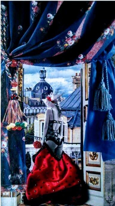 Collages intitulée "Attico a Rue Grenet…" par Dm Collage Art, Œuvre d'art originale, Collages