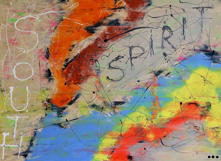Pintura titulada "South spirit" por Dan Art, Obra de arte original, Acrílico Montado en Bastidor de camilla de madera