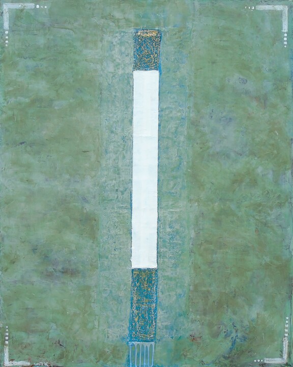 Malerei mit dem Titel "eau2023un" von Daniel Coste, Original-Kunstwerk, Acryl Auf Keilrahmen aus Holz montiert