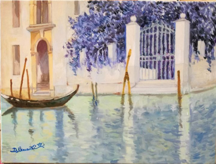 Картина под названием "Venezia" - Daniela Ceccanti, Подлинное произведение искусства, Масло