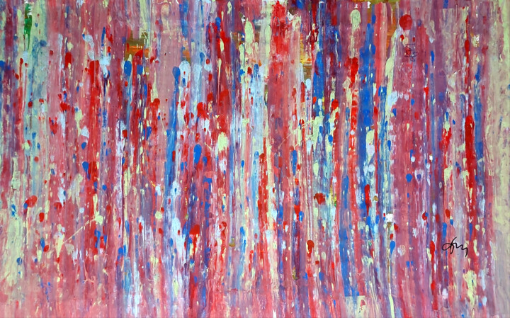 Painting titled "Abstract movement 5" by Daniel Ene, Original Artwork, Acrylic