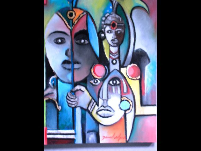 Painting titled "afrika" by Danielefort, Original Artwork, Oil