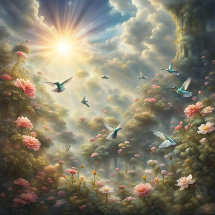 Digital Arts titled "Heavenly" by Darlene Zagata, Original Artwork, AI generated image