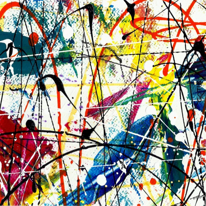 Peinture intitulée "Kaoru - Abstraction…" par Davidian Gotis Abstraction Abstraite, Œuvre d'art originale, Acrylique