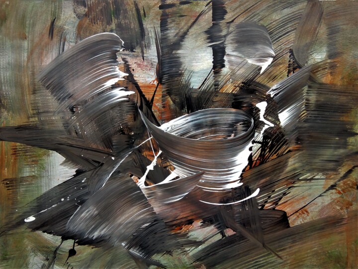 Peinture intitulée "Audace (Boldness) -…" par Davidian Gotis Abstraction Abstraite, Œuvre d'art originale, Acrylique