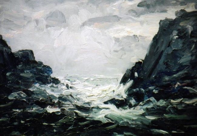 Peinture intitulée "Seascape" par David Moreschi, Œuvre d'art originale