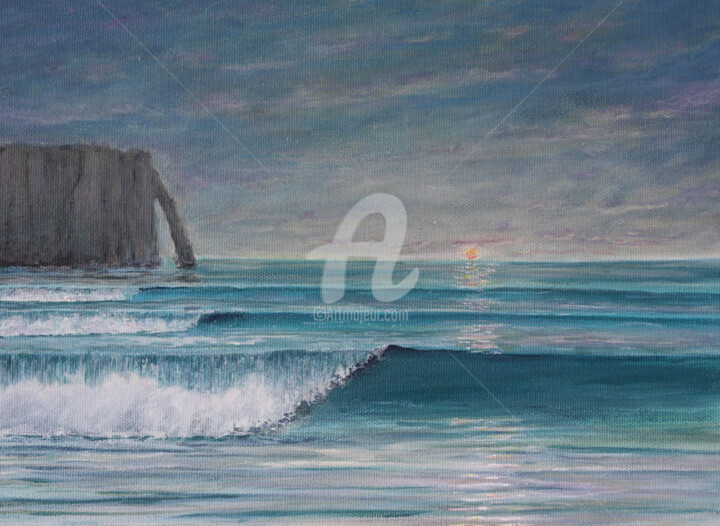 Peinture intitulée "Peinture marine "So…" par David Quant, Œuvre d'art originale, Acrylique