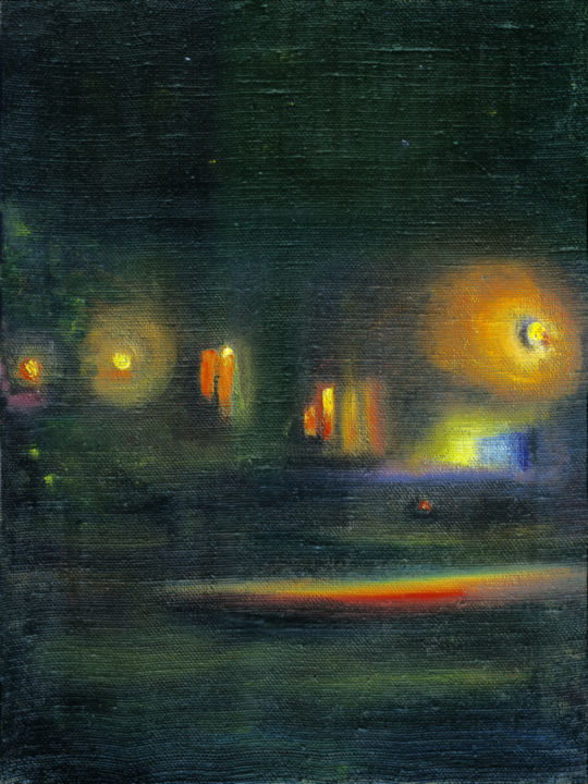 Painting titled "Light, 12 March 2003" by Dea Lieotto, Original Artwork, Oil