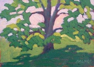 Картина под названием "Magnolia Tree" - Deborah Palmer, Подлинное произведение искусства, Масло