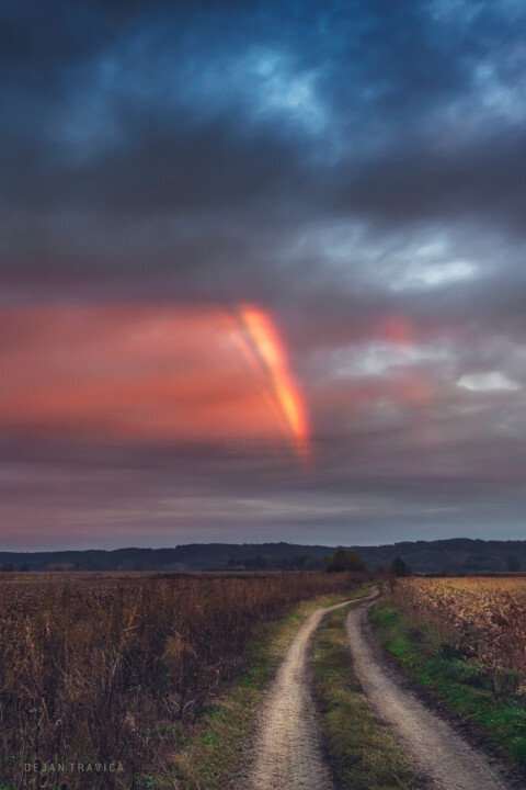 摄影 标题为“Evening rainbow” 由Dejan Travica, 原创艺术品, 数码摄影