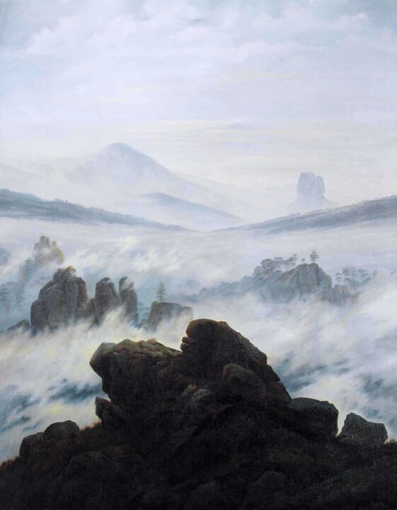 Printmaking titled "The Sea of Fog | Fr…" by Dent-De-Lion Du Midi, Original Artwork, Digital Painting