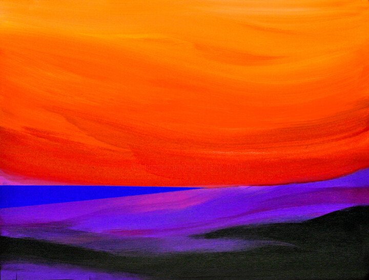 Arts numériques intitulée "Sunset in the South…" par Derek Harris, Œuvre d'art originale, Impression numérique