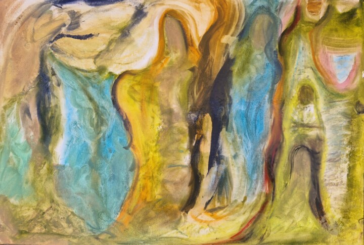 Peinture intitulée "Das Brot vom Korn-C…" par Franziska Van Der Geest, Œuvre d'art originale, Pastel