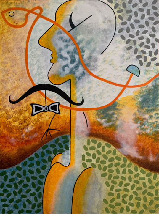 Pintura intitulada "Celui qui se dresse" por Didier Dubuis, Obras de arte originais, Acrílico