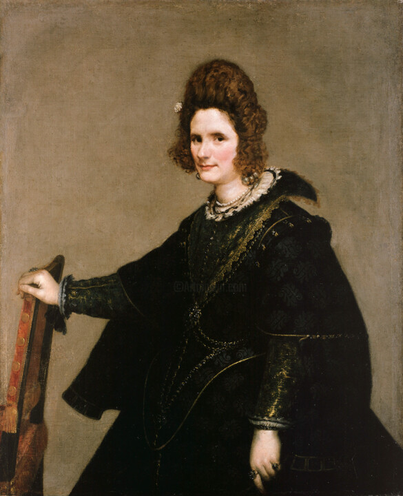 「Portrait of a Lady」というタイトルの絵画 Diego Velázquezによって, オリジナルのアートワーク, オイル