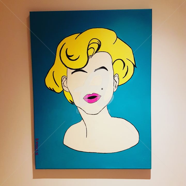 绘画 标题为“Marilyn Monroe” 由Dv-Paintings, 原创艺术品, 丙烯