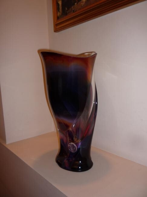 Sculpture titled "Venetian vase, mura…" by Dino Rosin, Original Artwork, Glass