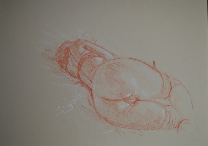 Drawing titled "Like a sleeping Fae…" by Diviciac, Original Artwork, Pencil