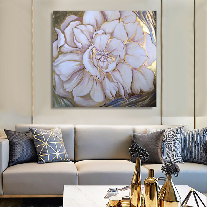 Gold Flower, Painting by Dmitry King | Artmajeur