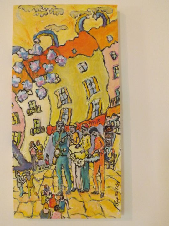 Painting titled "La Paix TOURNUS" by Capelle, Original Artwork