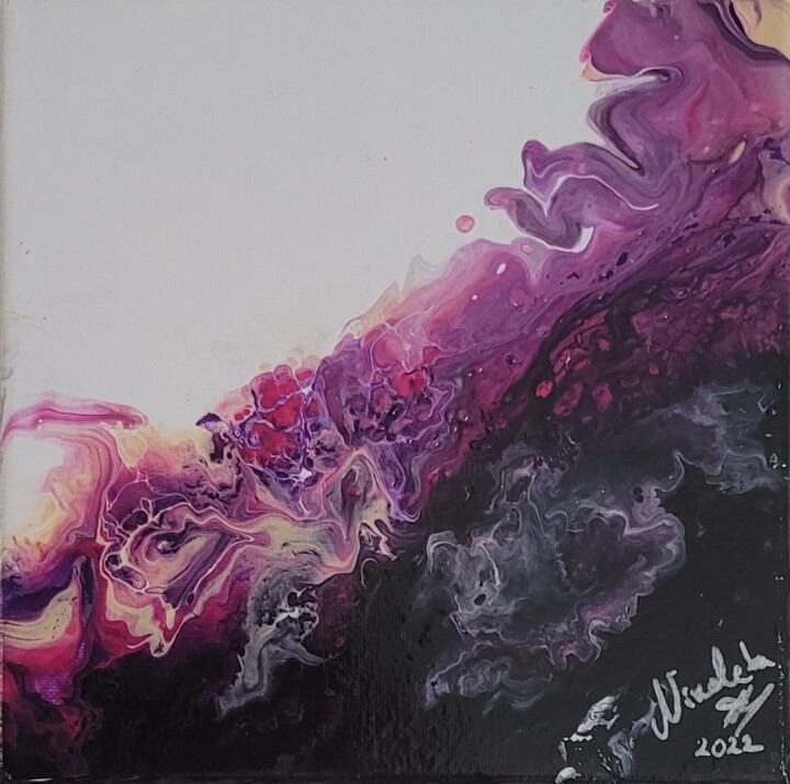 Peinture intitulée "Ombres violettes en…" par Dochka Mihova (Nikoleta), Œuvre d'art originale, Acrylique Monté sur Châssis e…