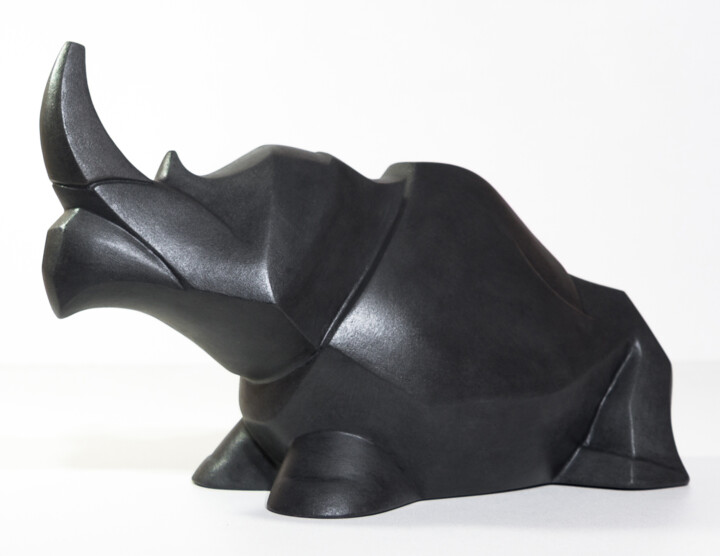 Sculpture intitulée "Rhinus" par Giancarlo Dolce, Œuvre d'art originale, Pierre