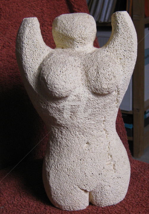 Sculpture intitulée "retrouvailles-2009" par Bertrand Domin, Œuvre d'art originale, Plâtre