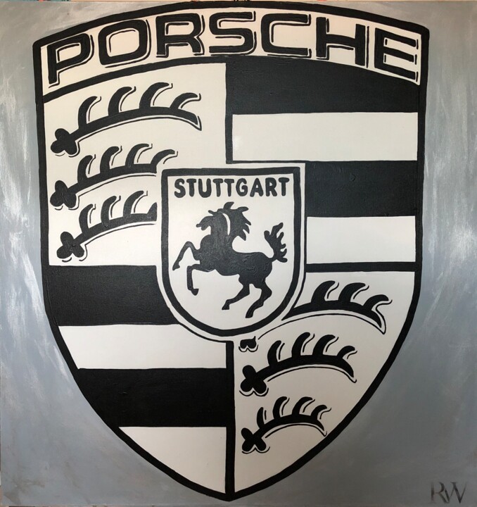 Peinture intitulée "Porsche" par Dominik Brunner (Robert Winter), Œuvre d'art originale, Acrylique