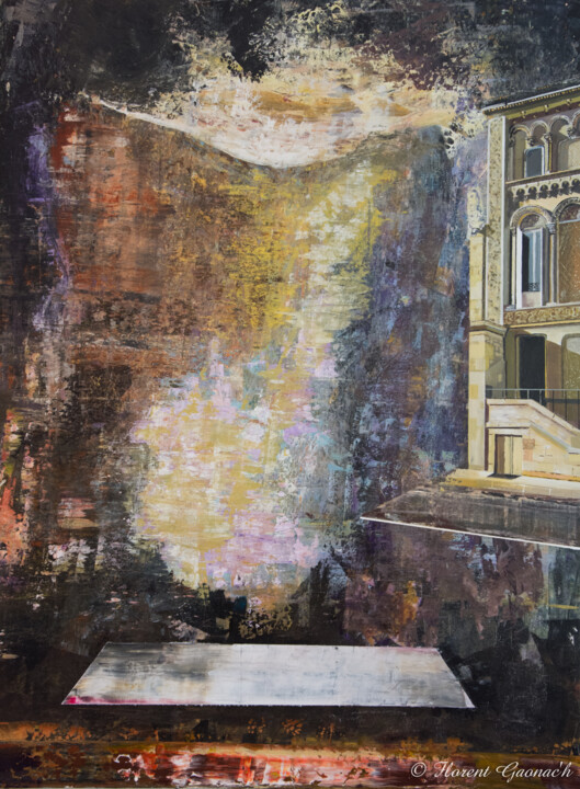 Peinture intitulée "Maison Italienne" par Dominique Gaonac'H, Œuvre d'art originale, Acrylique