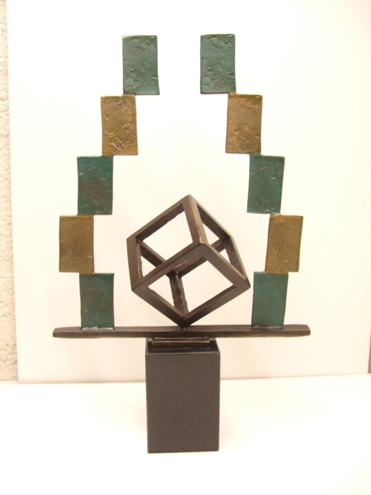 Sculpture intitulée "Innerspace" par Dominique Peri, Œuvre d'art originale, Bronze