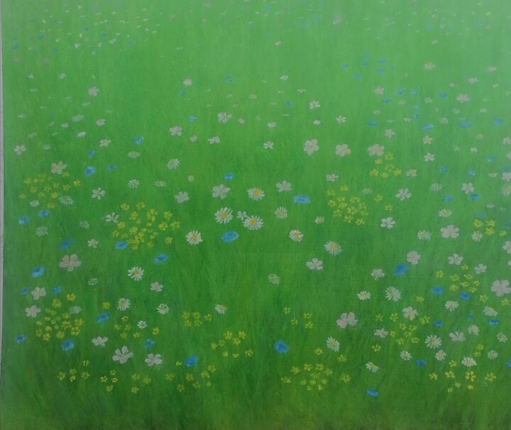 Malarstwo zatytułowany „Полевые цветы” autorstwa Den Deja Vu, Oryginalna praca, Olej