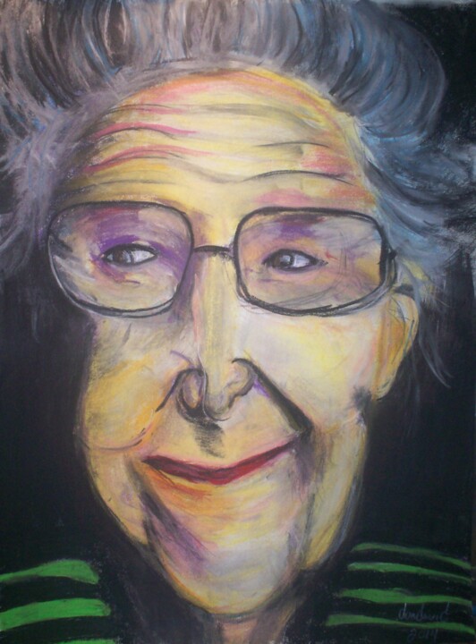 Drawing titled ""Grandma"" by Don David Young (dondavid), Original Artwork, Pastel