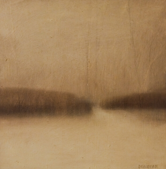 Pintura titulada "Landscape I" por Donovan, Obra de arte original, Oleo Montado en Panel de madera