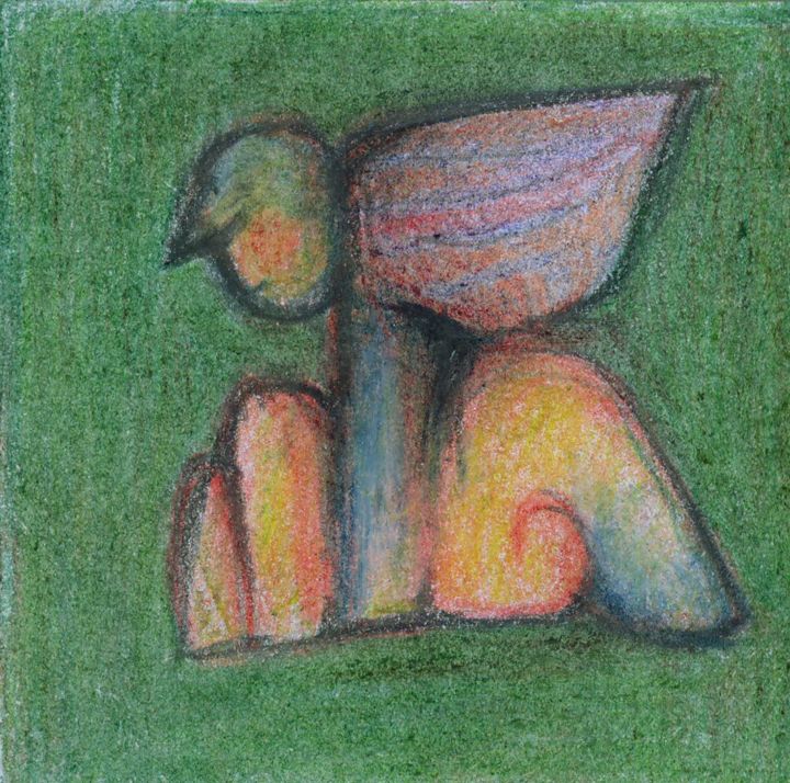 Drawing titled "Angel No. 4" by Tolja, Original Artwork